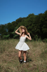 Vera Tulle And Cotton Broderie  Detail Sun Dress