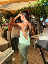 Misha Sequins Rose Midaxi Dress