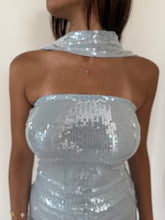Ella Sequins Scarf Mini Dress