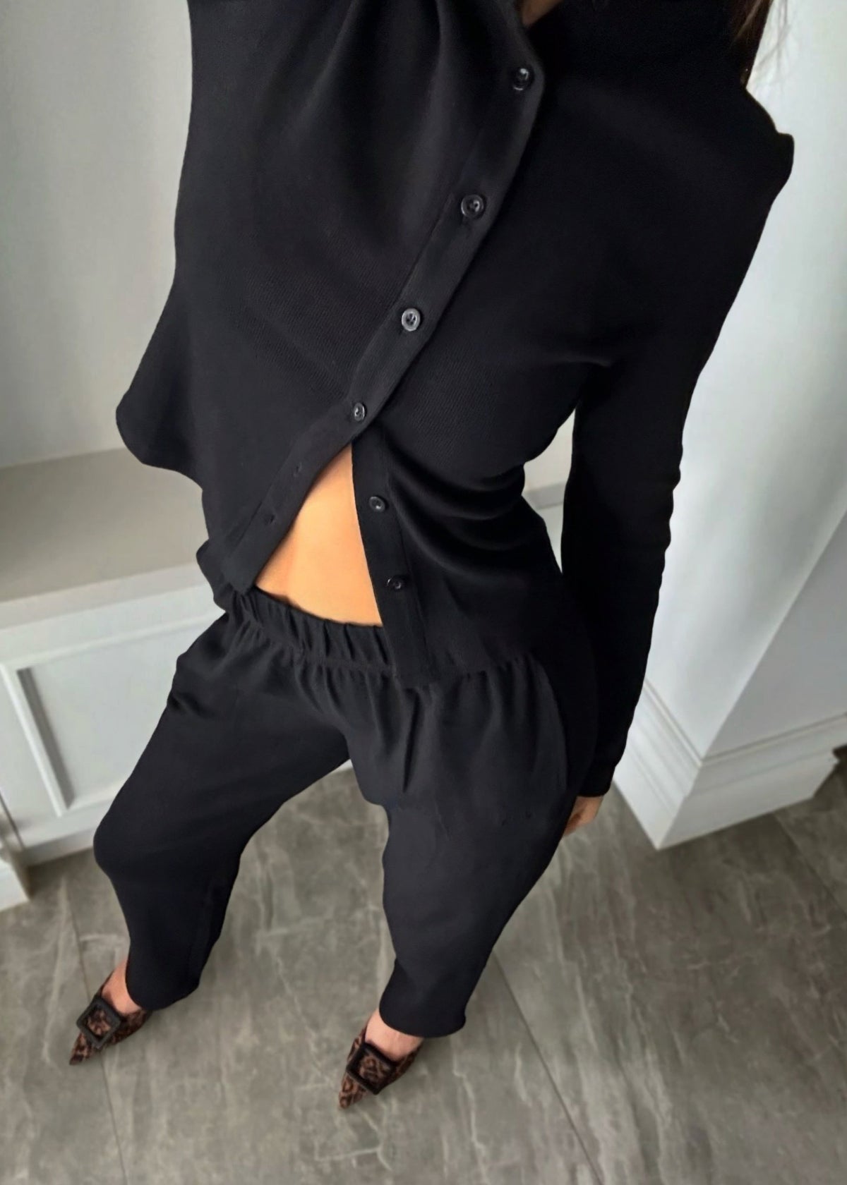 London button vest top