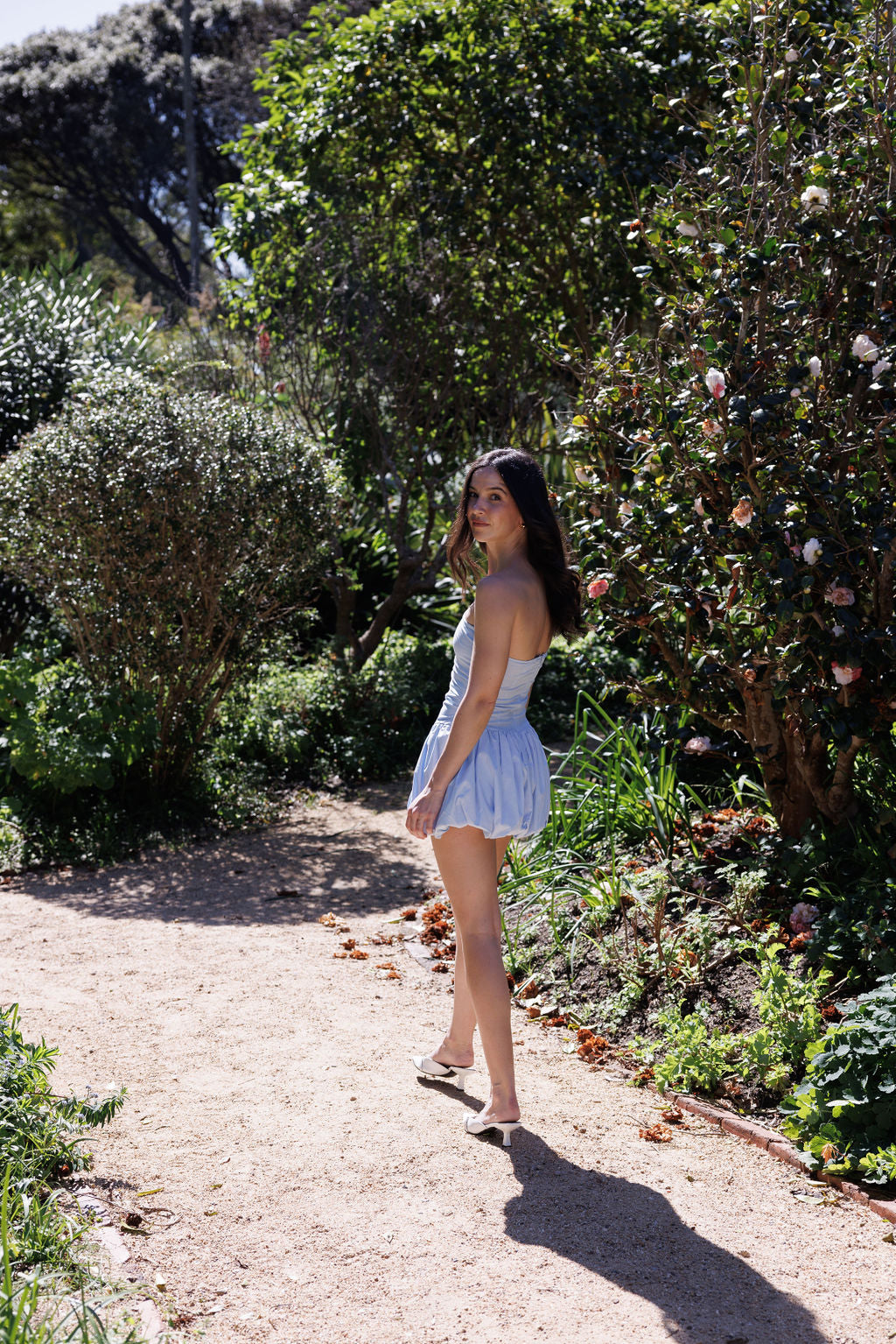 Ari Strapless Mini Ruched Detail Bubble Playsuit